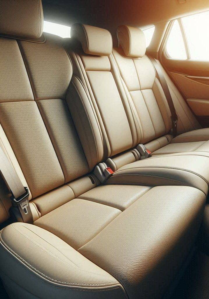 Foto van een taxi interieur van taxi Middned